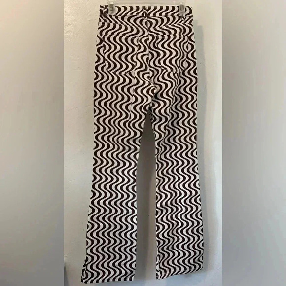 New with tags! Garage Retro 70s Wavy Print Bootcut Pants Size 3 - Picture 5 of 9